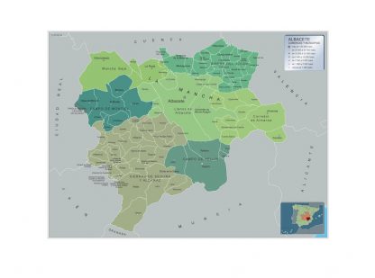 Mapa Albacete por municipios