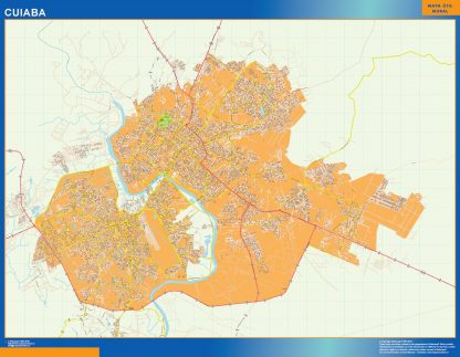 Mapa Cuiaba Brasil