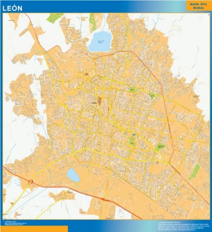 Mapa Leon Centro en Mexico