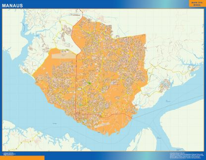 Mapa Manaus Brasil