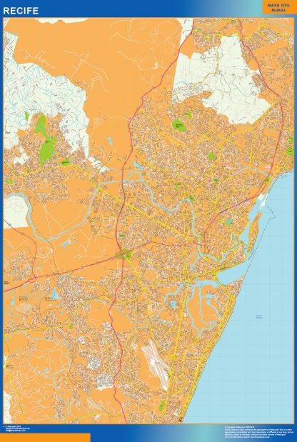 Mapa Recife Brasil