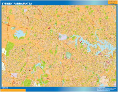 Mapa Sydney Parramatta Australia