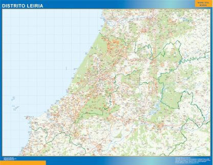 Mapa distrito Leiria