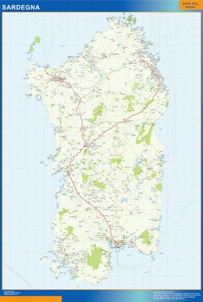 Mapa región Sardegna